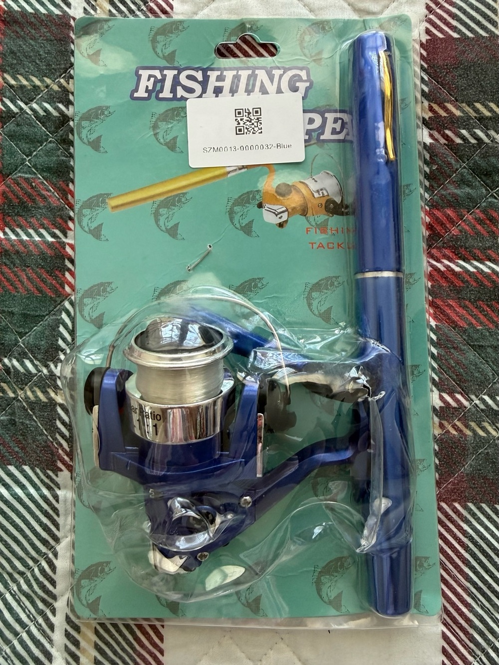 Blue Fishing Rod and Reel Set - Compact Home Party Supplies